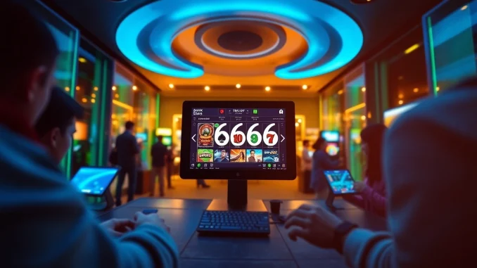 S666.nyc showcases a modern online gambling platform with diverse players enjoying casino games.