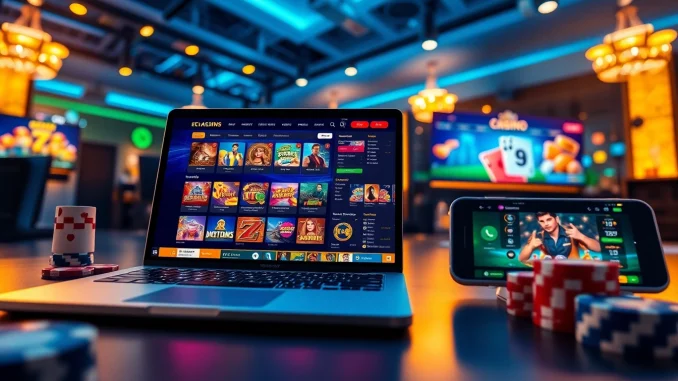 Explore the vibrant online gambling interface of ev88win.live featuring casino games and sports betting.