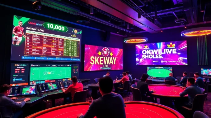 Experience the excitement of live casino games and online betting at okvipwin.live with engaging visuals and vibrant atmosphere.