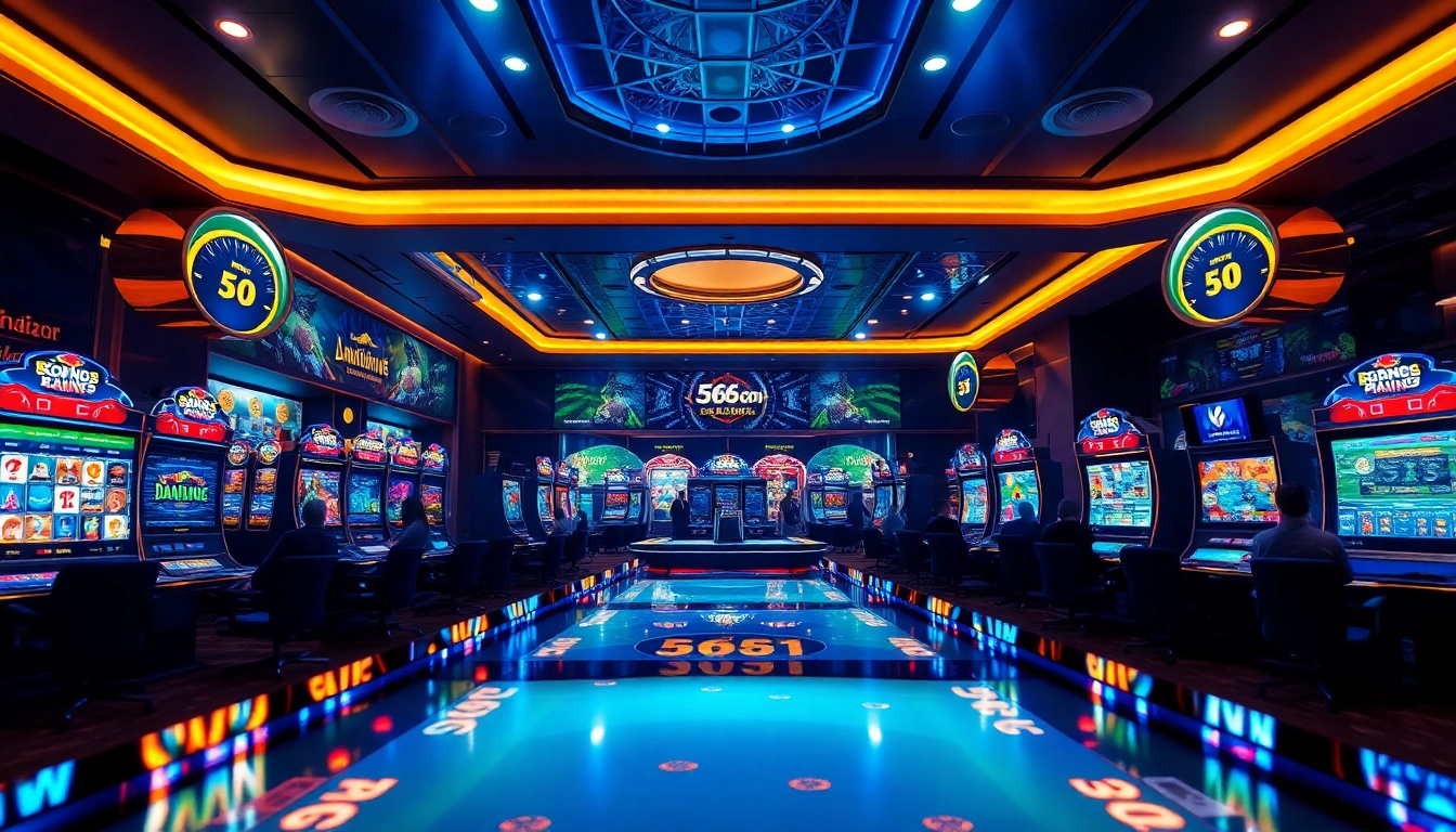 Immersive gaming experience at 566.con showcasing modern casino games and vibrant energy.