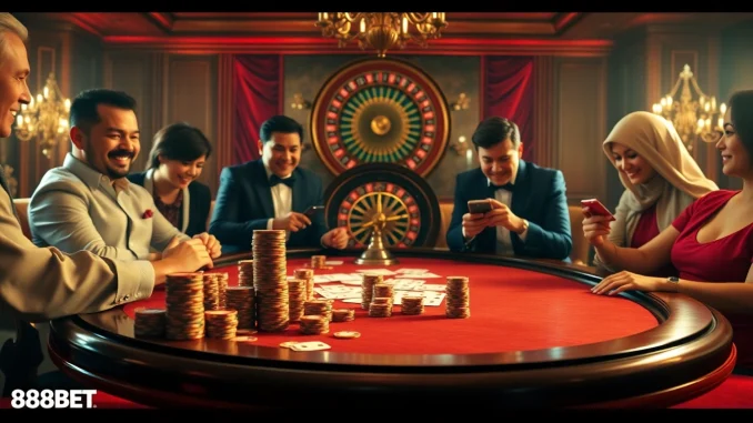 Experience the thrill of 188BET with vibrant poker gameplay and investment in online gambling excitement.