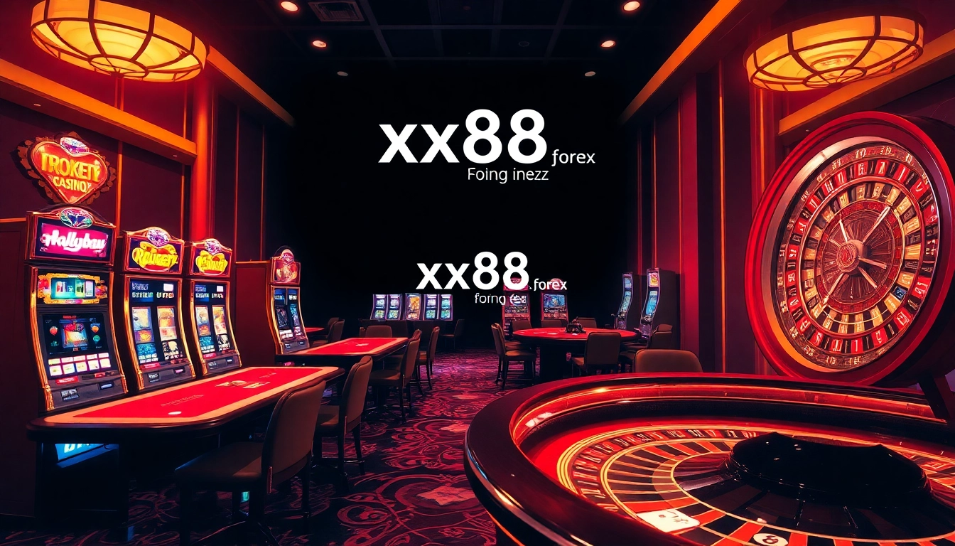 Experience the excitement of gambling at xx88.forex with vibrant casino visuals and engaging gameplay.