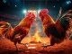 View of đá gà trực tiếp action with fighting roosters and live betting atmosphere