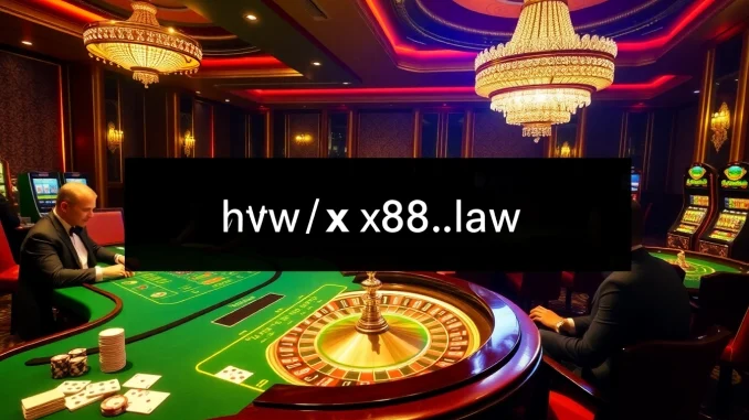 X88 law combines luxury and excitement as players engage in intense Blackjack and Roulette games.