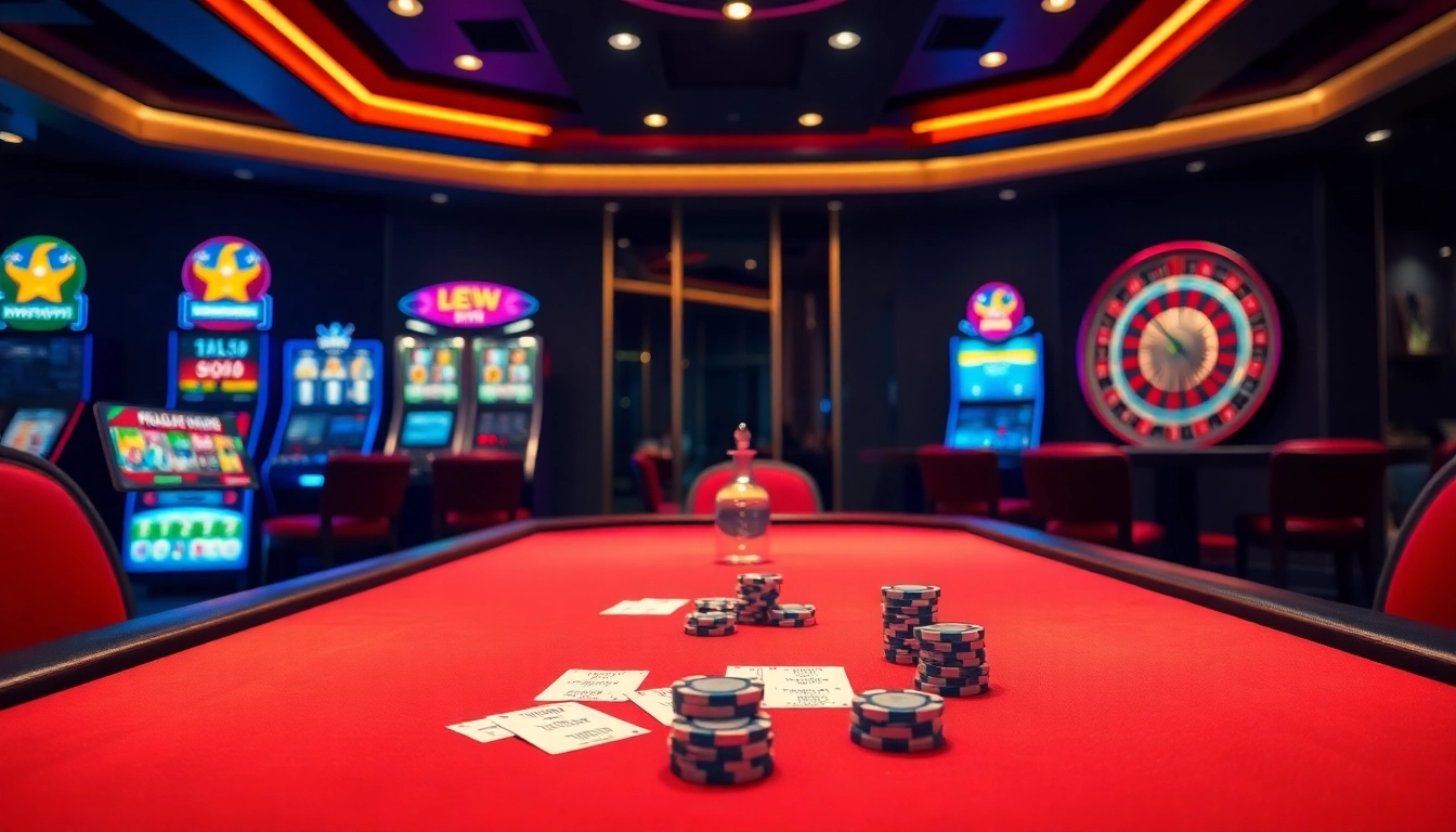 Experience high-stakes online gambling at https://luck8.media/ featuring poker tables and slot machines.