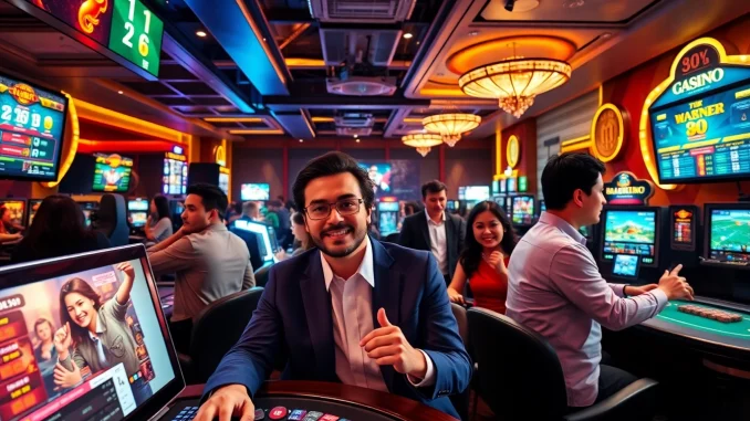 Engaged players enjoying the thrilling atmosphere of https://bong88.casino/ online casino gaming.