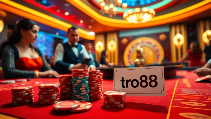 Experience the excitement of gambling at TR88 casino with vibrant tables and thrilling games.