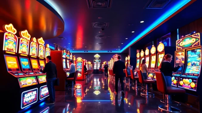 Experience the excitement of gaming at king88 casino with vibrant machines and welcoming ambiance.