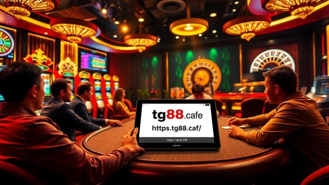 Players strategizing at a high-stakes poker table while exploring https://tg88.cafe/ for online gaming.