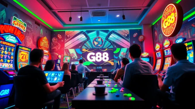 G88 gaming platform featuring dynamic interactions and vibrant graphics for an engaging user experience.