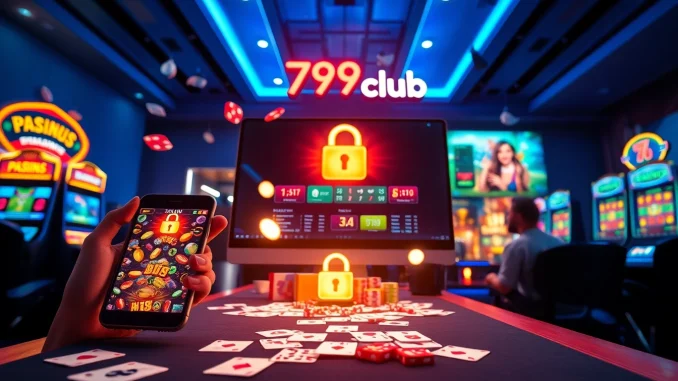 Experience the thrill of 789club with immersive gaming visuals and secure online betting elements.