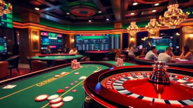 Players enjoy exciting games at Goal123 online casino with vibrant tables and professional atmosphere.