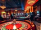 Experience the thrill of MM88 casino with vibrant gaming tables and lively players.