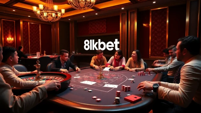 Experience the thrill of high-stakes gambling at an 8kbet casino with vibrant poker and roulette games.