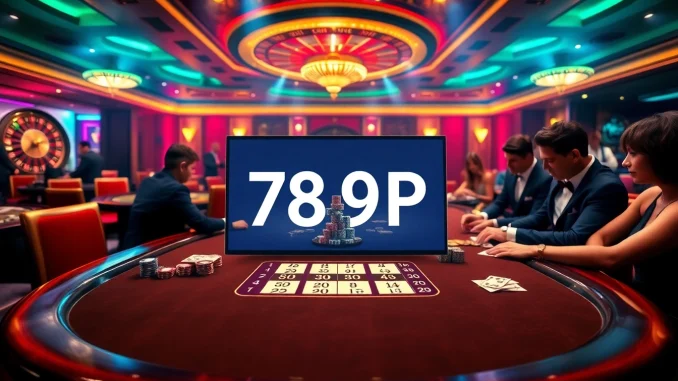 Engaged players at 789P poker table showcasing vibrant chips and excitement.