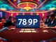 Engaged players at 789P poker table showcasing vibrant chips and excitement.