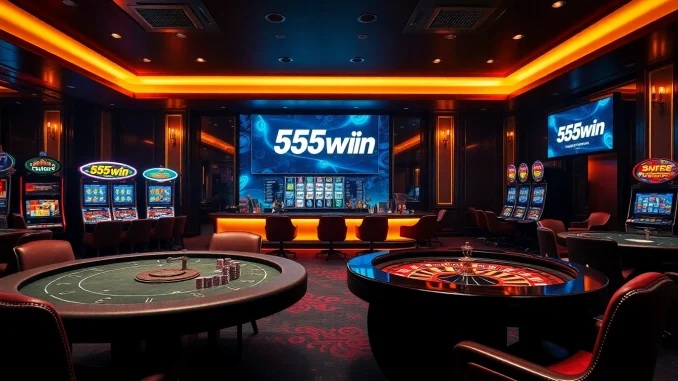 Experience the thrill of winning at 555win's luxurious casino with vibrant games and engaging interfaces.
