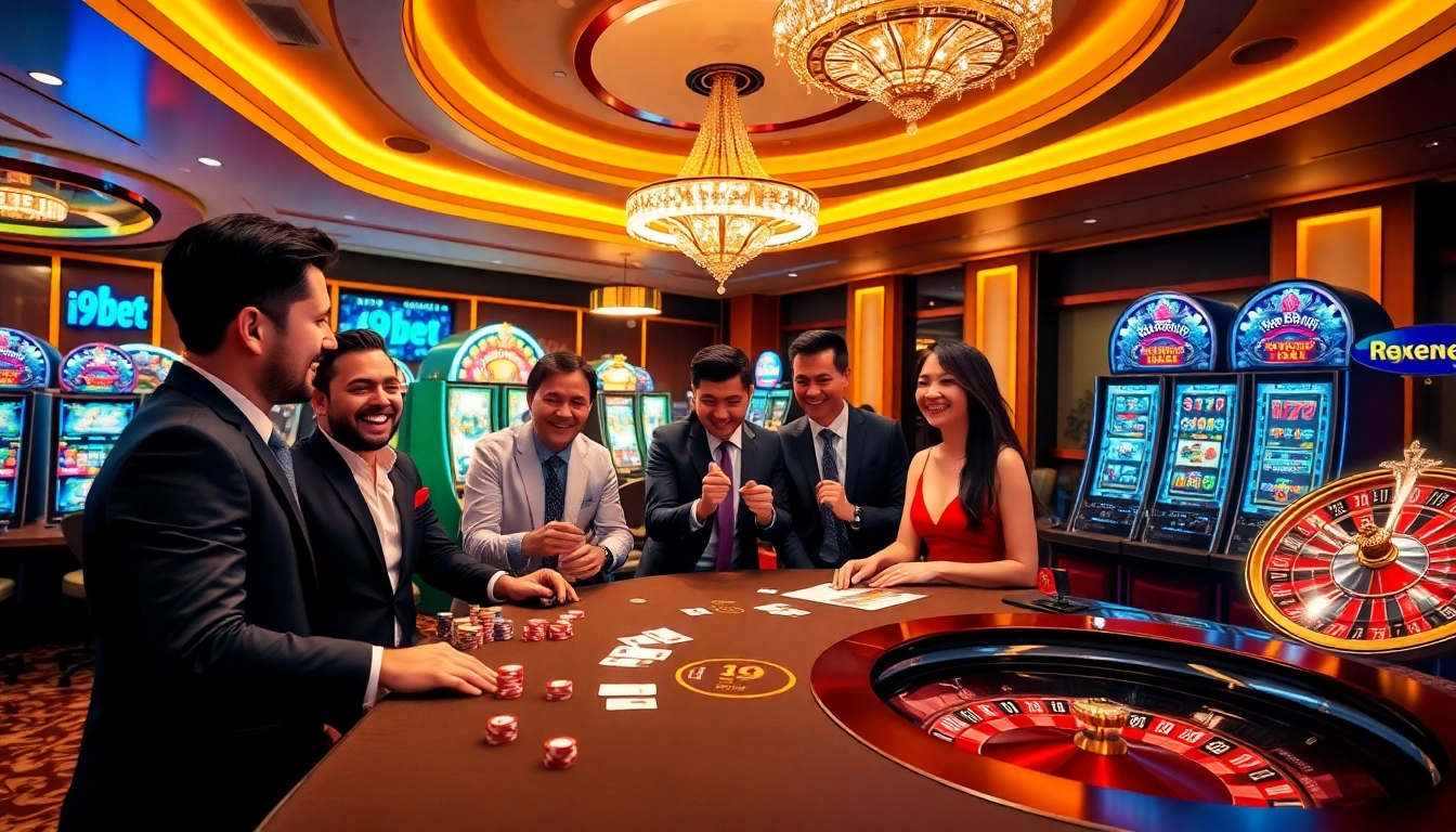 Experience the excitement of online gambling at i9bet with vibrant casino imagery and engaging gameplay.