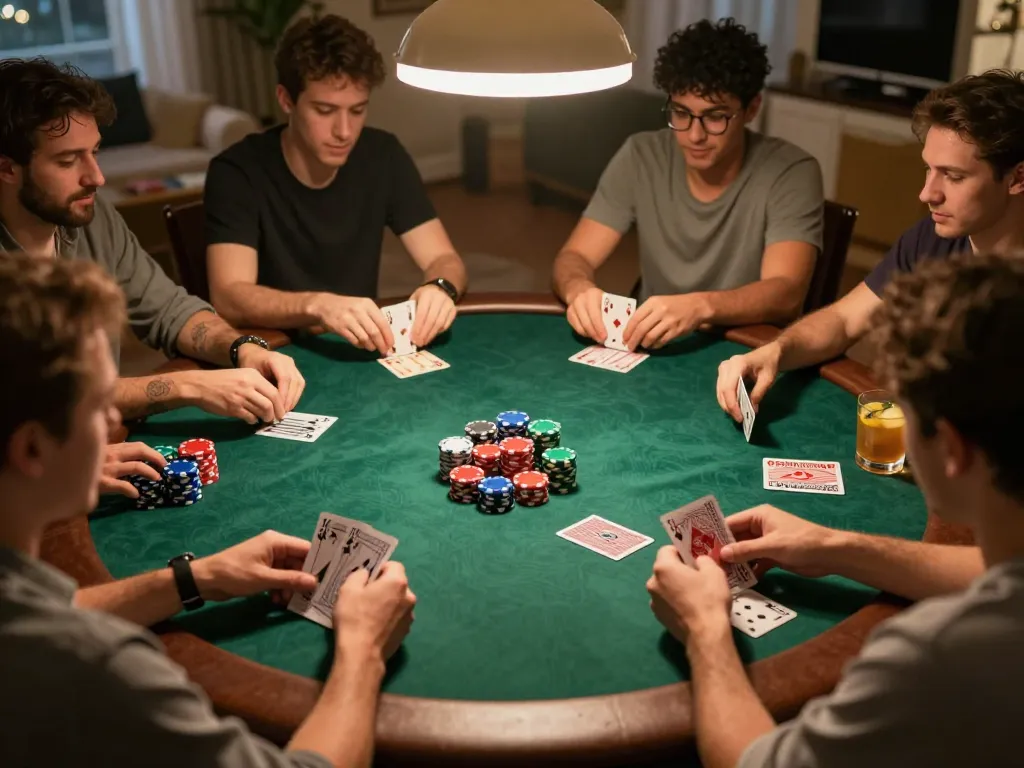 Play poker at home with friends while enjoying a fun atmosphere and competitive spirit at go88.